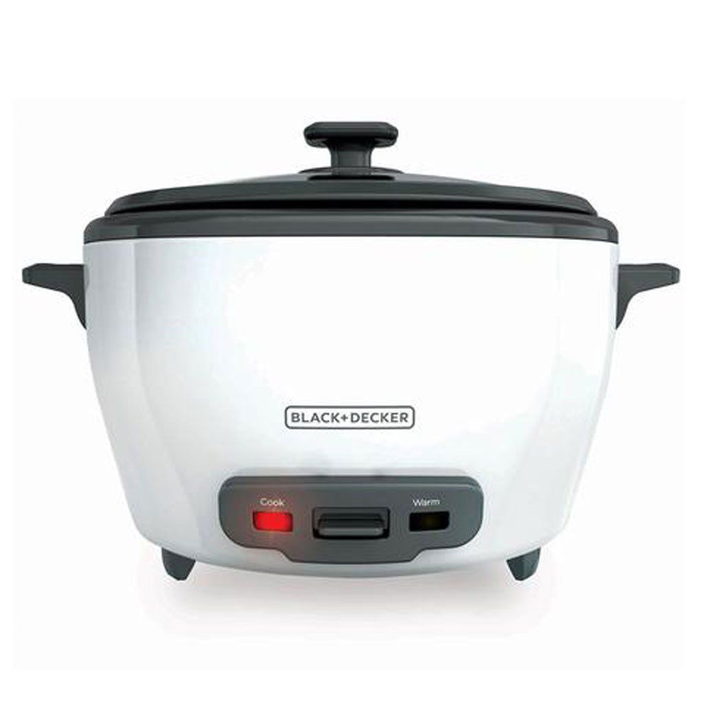 Black + Decker olla arrocera 14 tz cocidas blanca
