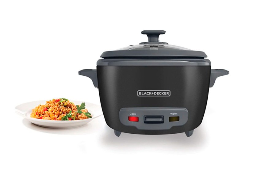 Black + Decker olla arrocera 14 tz cocidas negra